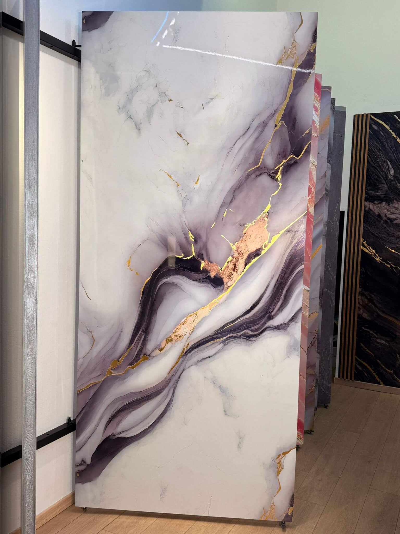 Pannello PVC effetto marmo colorato per cucina e bagno